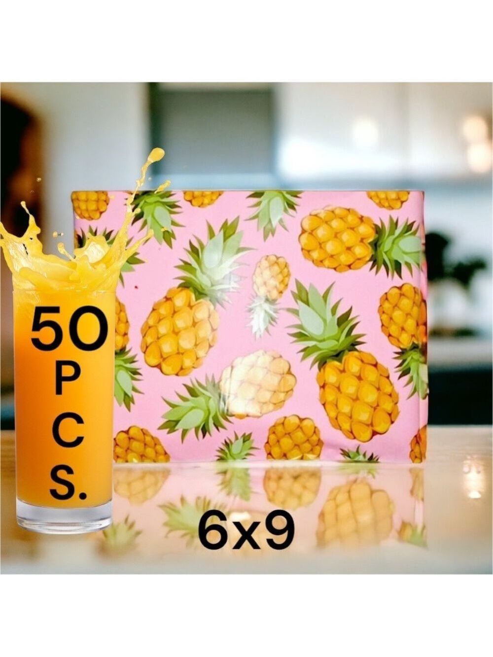 50 6X9 Pineapple Poly Mailers PRICE IS FIRM - Picture 3 of 7
